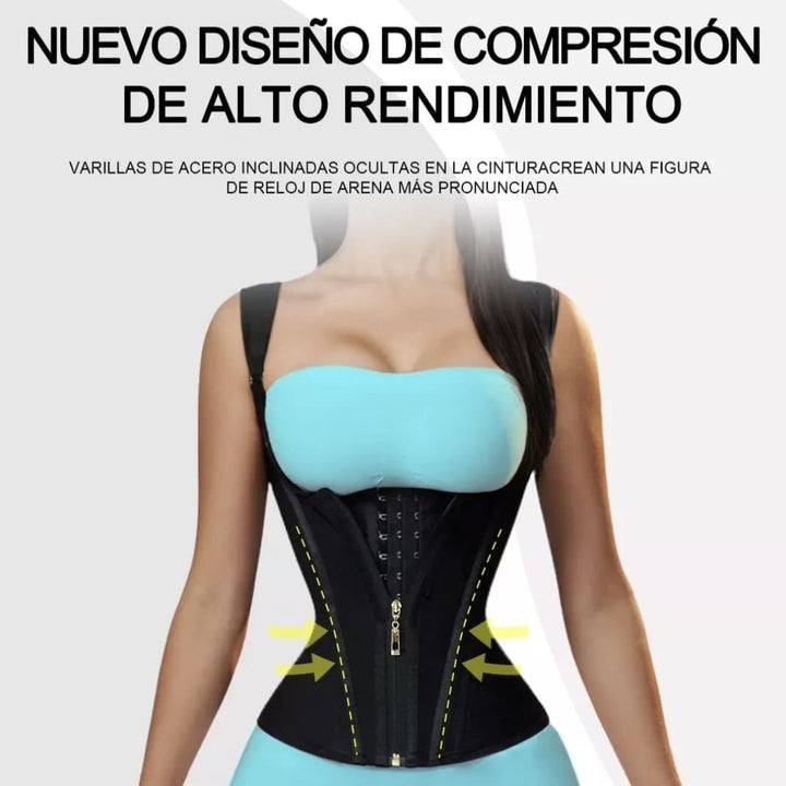 CHALECO 13 VARILLAS MOLDEADOR Y REDUCTOR CONTROL TOTAL DE ABDOMEN, ULTRA DEFINICIÓN