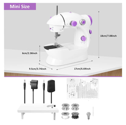 Mini Máquina De Coser Con Mesa para el Hogar