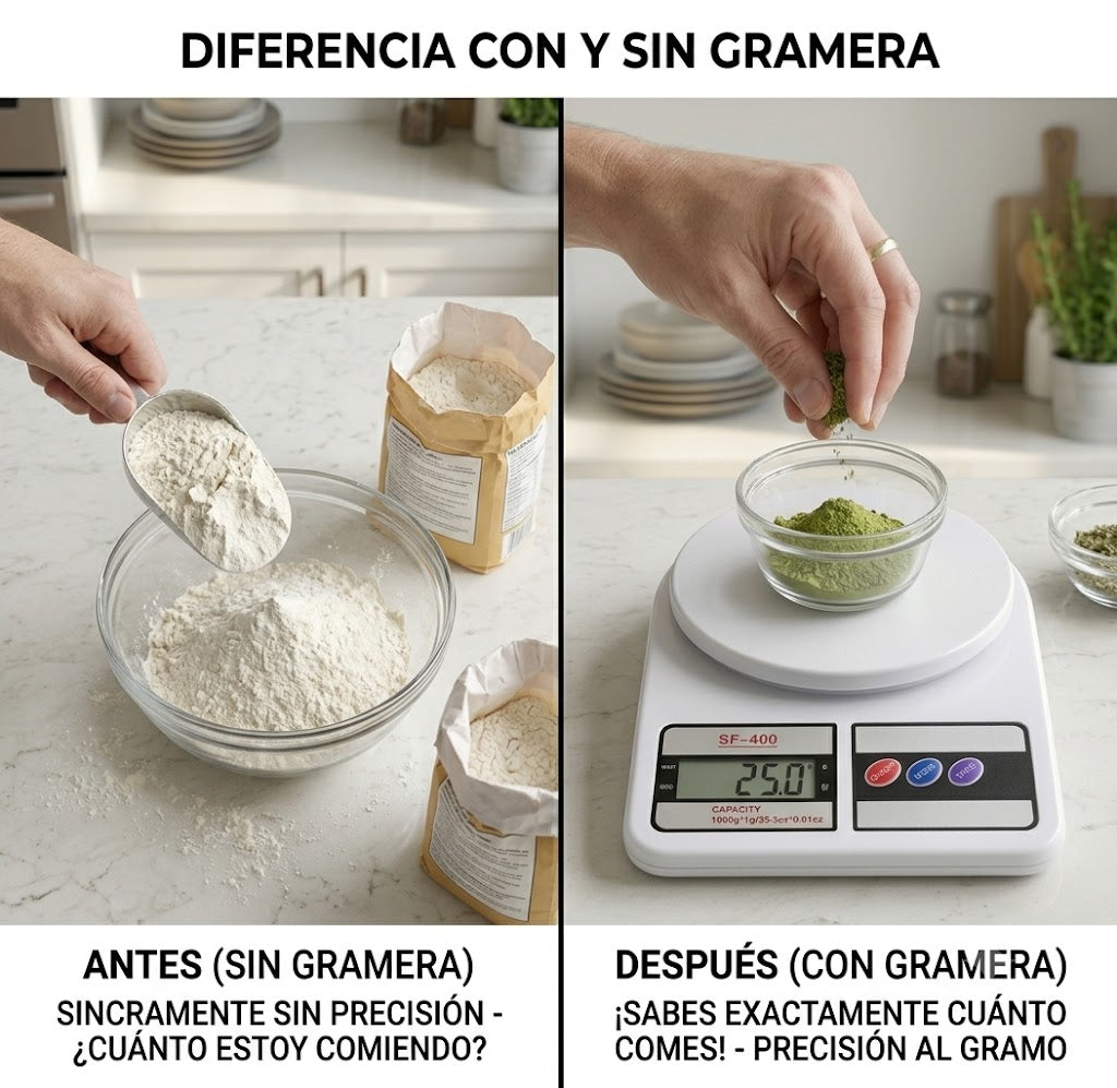 Báscula Digital Multifuncional para Alimentos