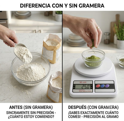 Báscula Digital Multifuncional para Alimentos