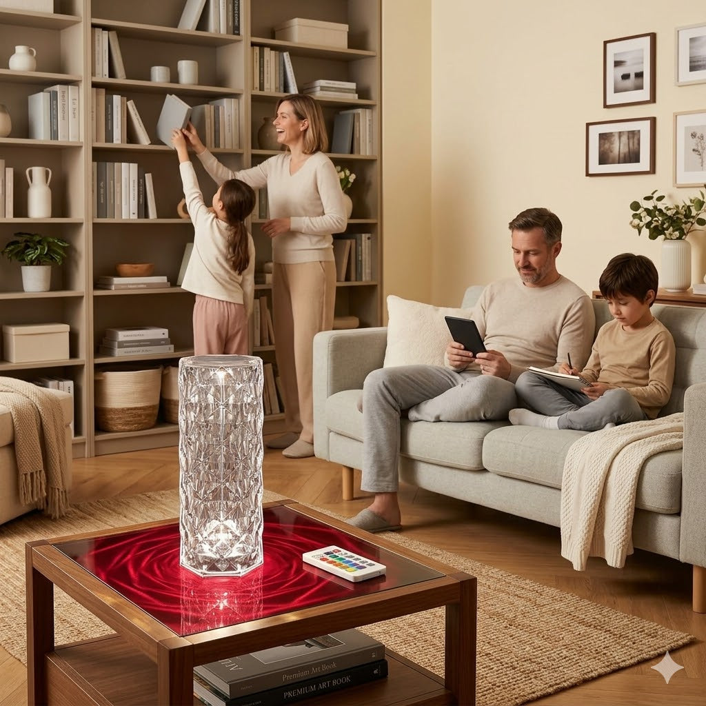 Lampara led de cristal