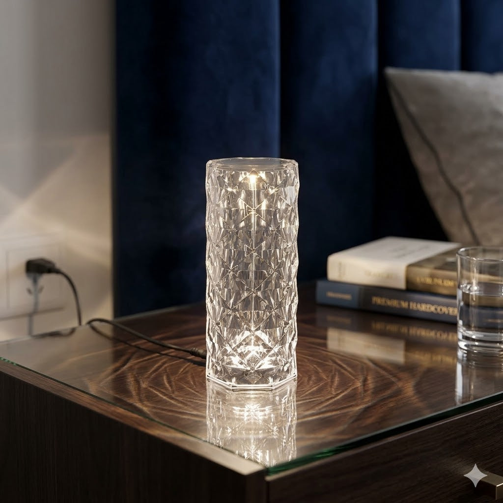 Lampara led de cristal