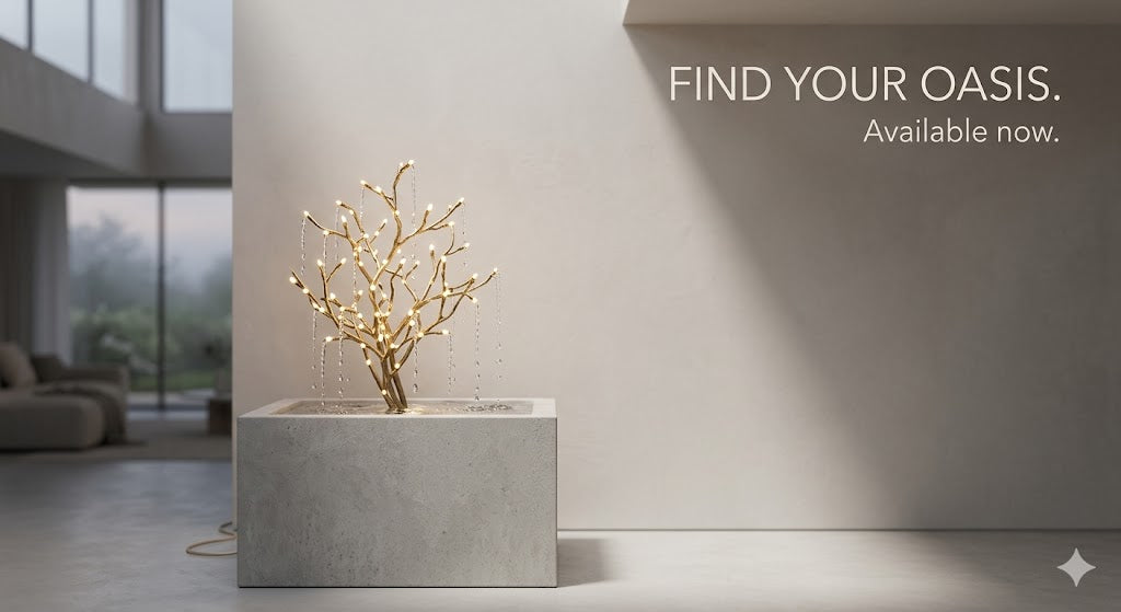 lampara led en forma de árbol