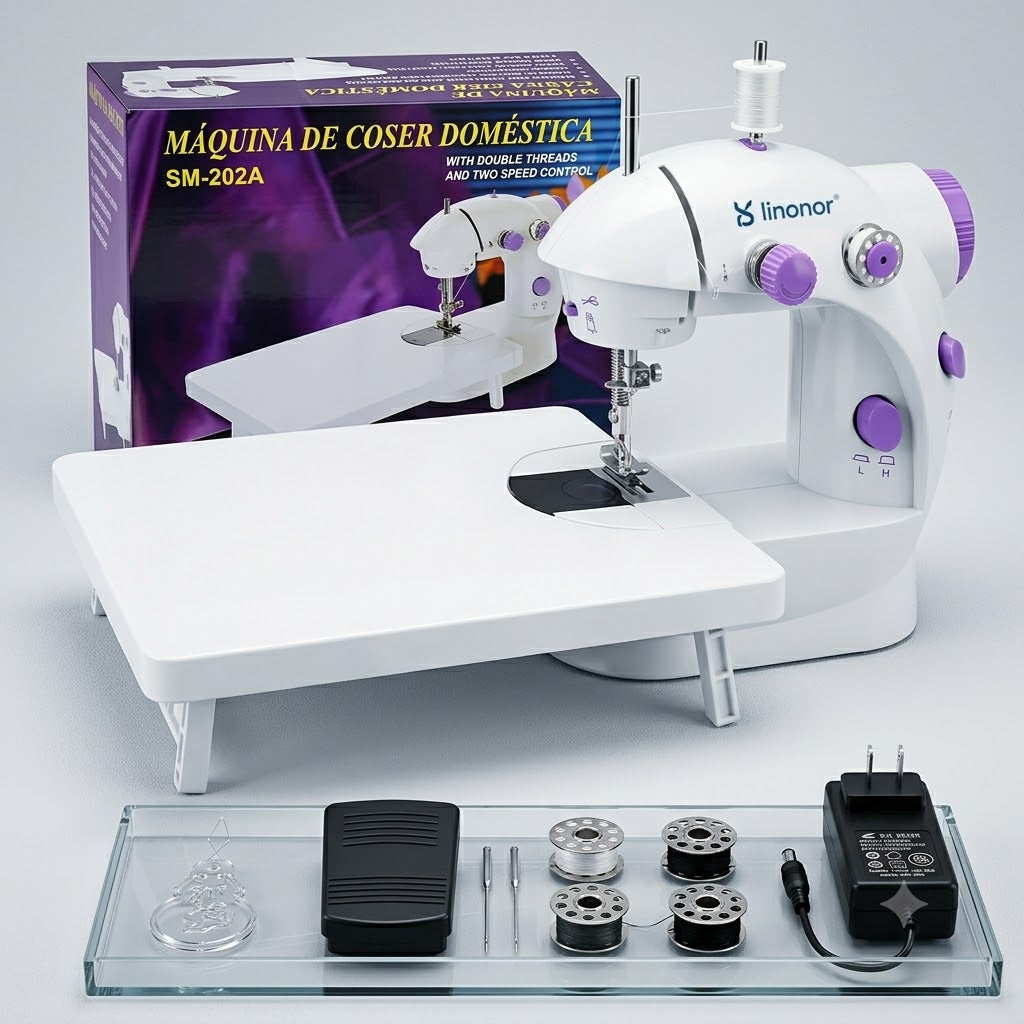 Mini Máquina De Coser Con Mesa para el Hogar