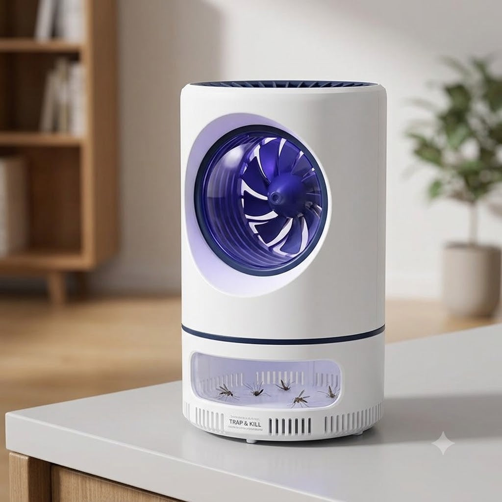 Lámpara Mata Zancudos LED Eléctrica Recargable para Hogar